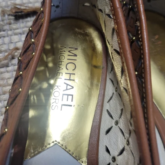 Michael Kors Gabriella Flats size 6 Leather EUC - Picture 7 of 13